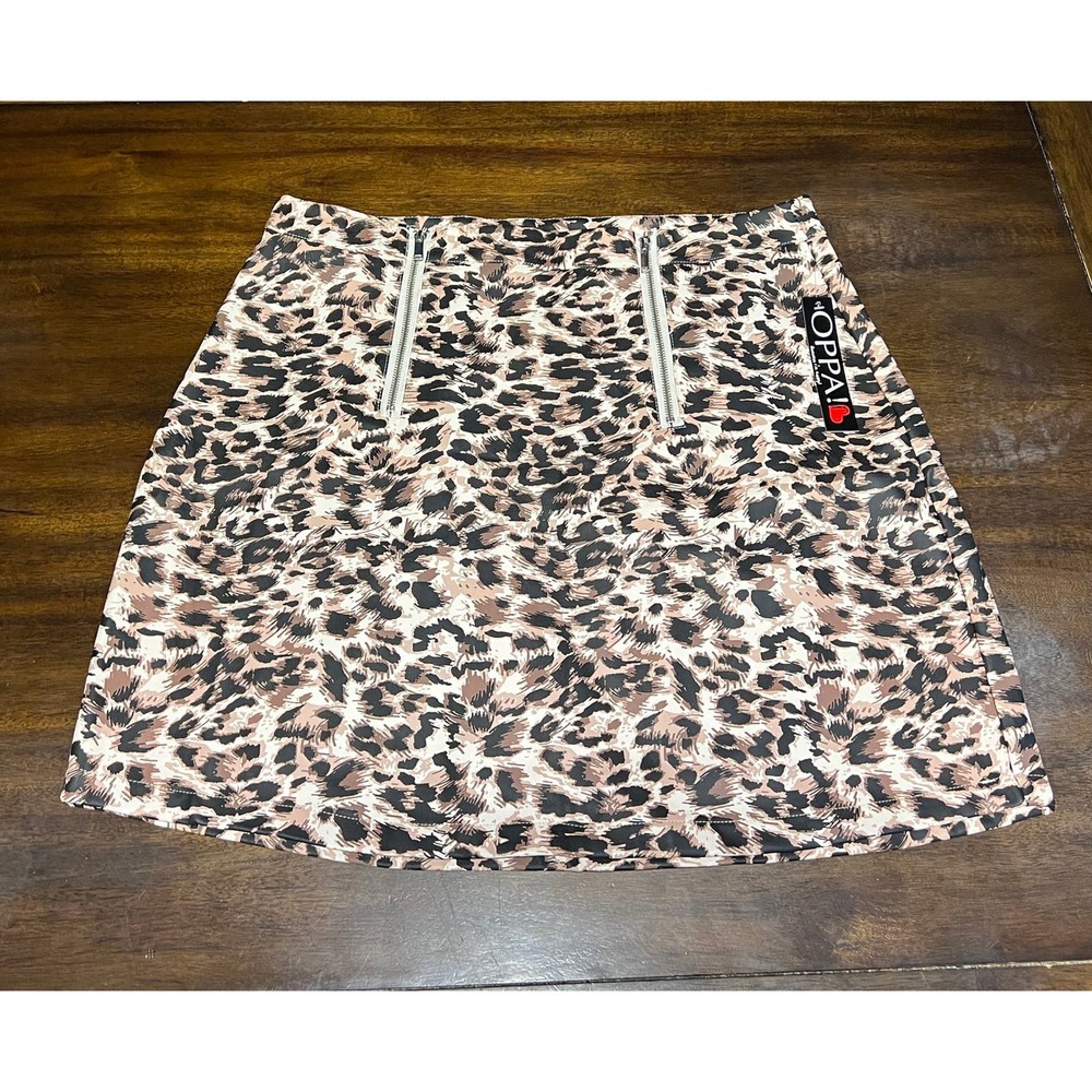 Plus Size Cheetah Print Skirt